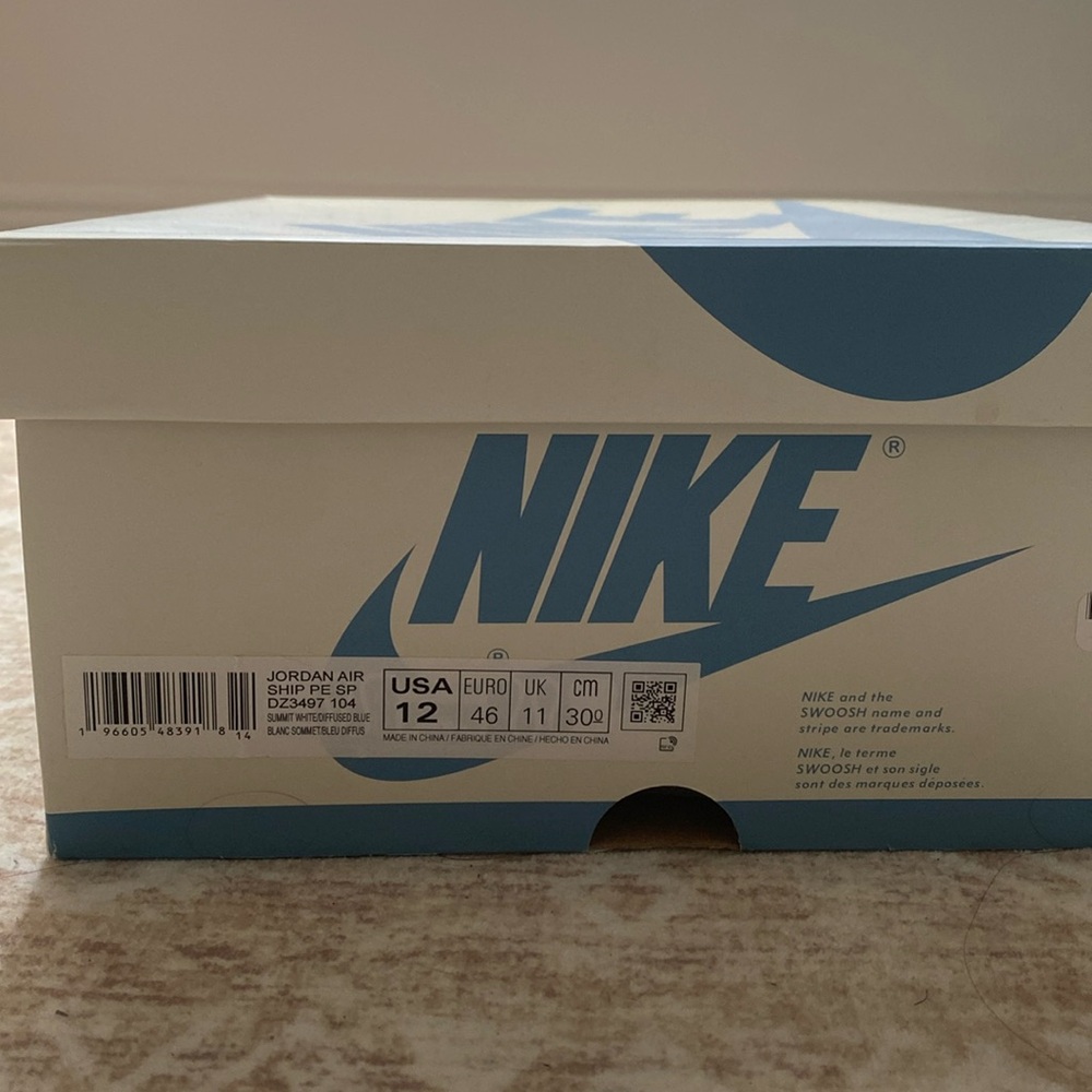 Jordan AIR SHIP PE SP Size 12